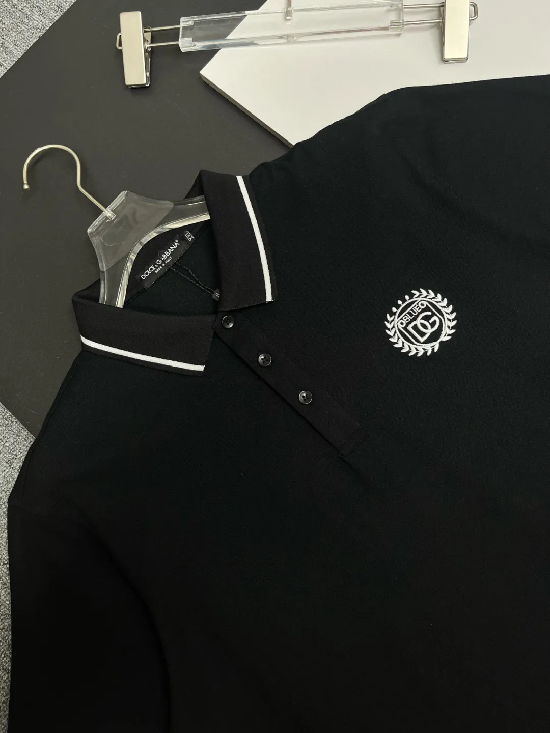 D&G New Arrival Polo Same Style ， Factory New Arrival Versatile : Black White Royal Blue Size：M-XXXL
